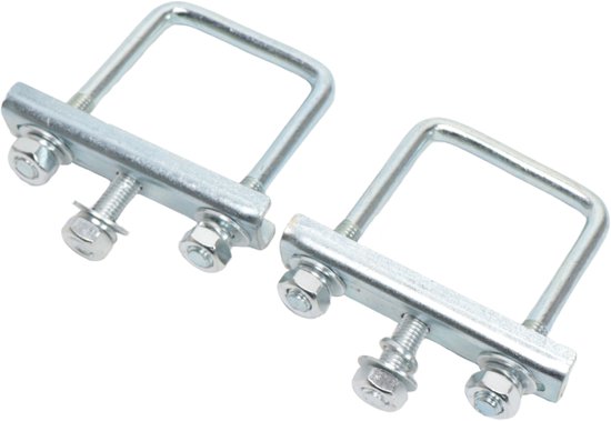 disselklemmen voor neuswielklem vierkant (48 mm) voor koker 60mm ( 2 stuks)