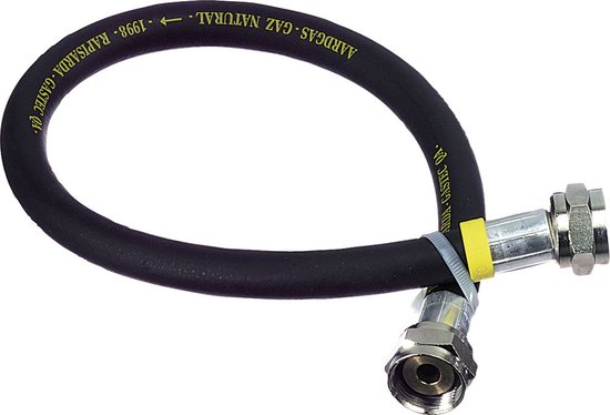Diversen Fib0014 Gasslang 80 Cm Aluminium Koppeling van Diverse.