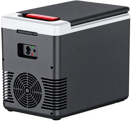 D&J Mini koelkast 10L - Elektrische Koelbox - 12V voor Auto Caravan/Camper - Zwart - Draagbare koelkast - 220v Voor thuis