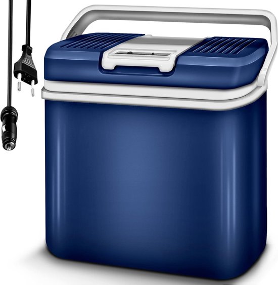 DnA® Koelbox Elektrisch - Compressor Koelbox - Elektrische Koelbox 12 en 230 Volt - Blauw - 35cm x 40cm x 42cm van Merkloos