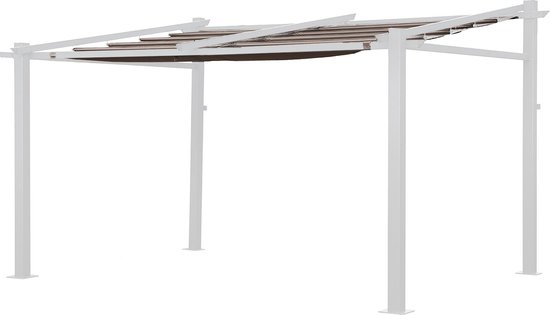 Doek pergola 3 × 4m FRÉJUS taupe van Central Park