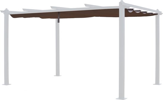Doek voor zelfdragende pergola 3 × 4m CASSIS taupe van Merkloos