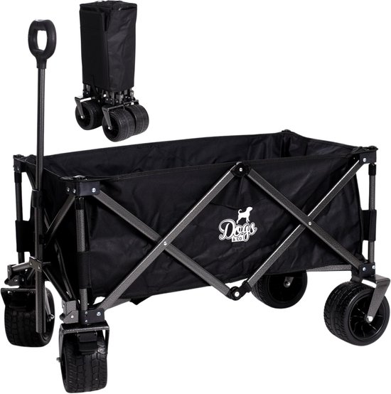 Dogs&Co® Opvouwbare Bolderkar Zwart van Merkloos