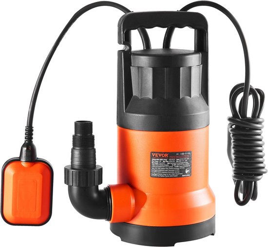 Dompelpomp - Waterpomp - 400w - 9500l/U - 7,9m Opvoerhoogte - 2510 GPH - Geschikt voor Tuinen - Vijvers - Zwembaden van VONROC