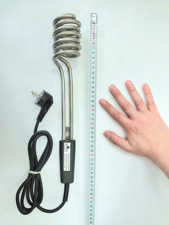Dompelverwarmer 1600w - 230v - Roestvrij Staal - 1,6 Meter Kabel