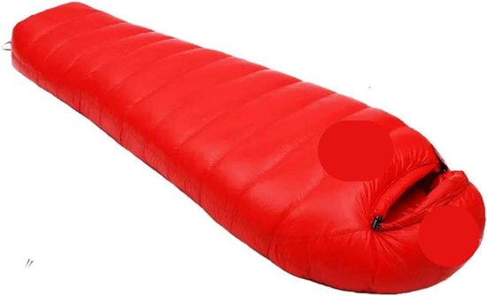 Dons Slaapzak - Winter Slaapzak - Outdoor Reizen - Ultra Lichtgewicht - 210 cm - Rood