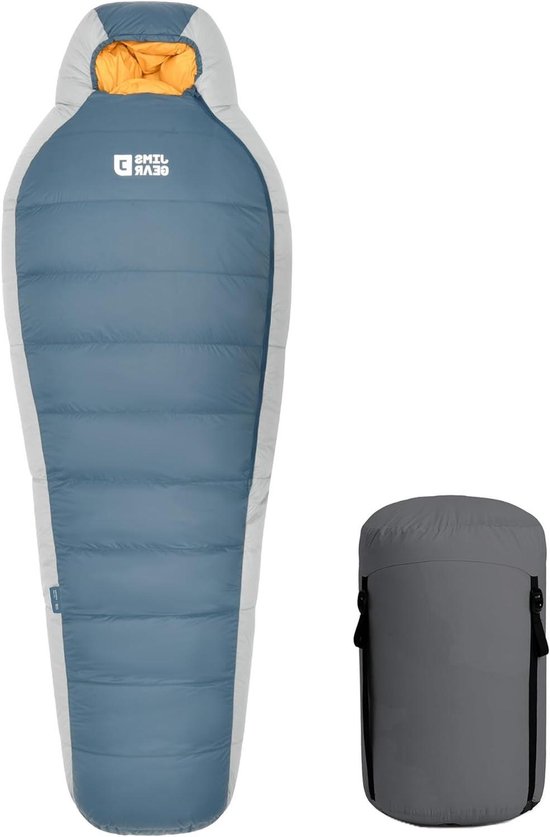 Donsslaapzak - Winter slaapzak - Outdoor kamperen - 850 FP dons isolatie - 1 persoon - Donkerblauw