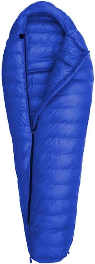 Donzen Slaapzak - Kampeerslaapzak Winterslaapzak - Buiten Kamperen - Ganzendons Isolatie - 800g - Blauw
