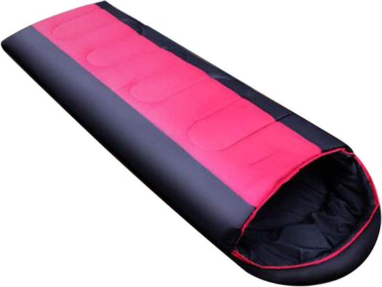 Donzen Slaapzak - Kampeerzak Envelop - Buiten Overnachten - 360 Graden Koude Weerstand - 215x75 cm - Rood