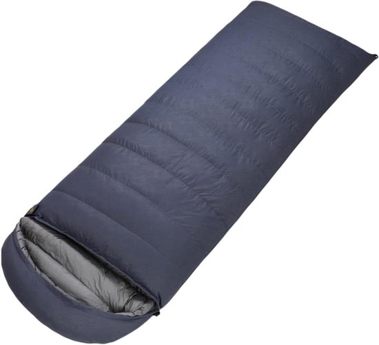Donzen Slaapzak - Warme Slaapzak - Kamperen Buiten - Verdikte Koudebestendig - 210x80cm - Grijs
