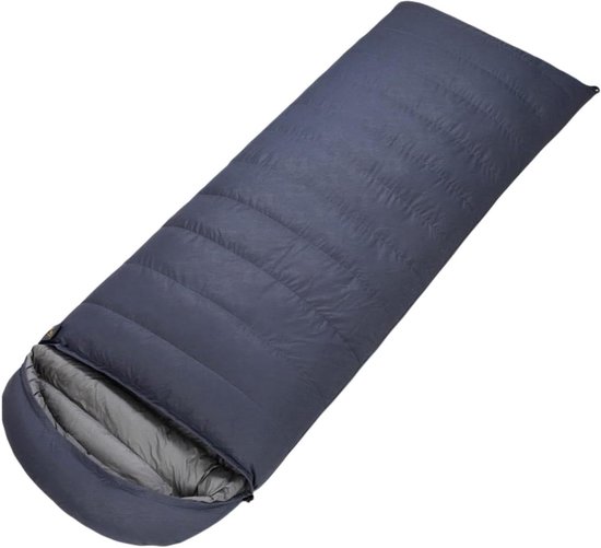 Donzen Slaapzak - Warme Slaapzak - Kamperen Buiten - Waterdicht Winddicht - 208 x 80 cm - Grijs