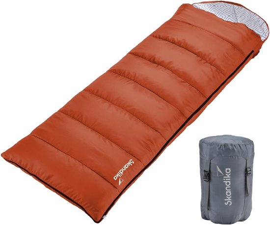 Doppelslaapzak voor 2 Personen - 3 Seizoenen Slaapzak met Flanel, Katoen, en Kussen - Deken Slaapzak 220 x 150 cm van Merkloos