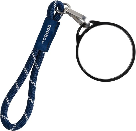 Dopper Polskoord - Mok Ring - Onderweg Drinken - Gemaakt van Gerecycled Materiaal - 18 cm - Middernacht Zilver