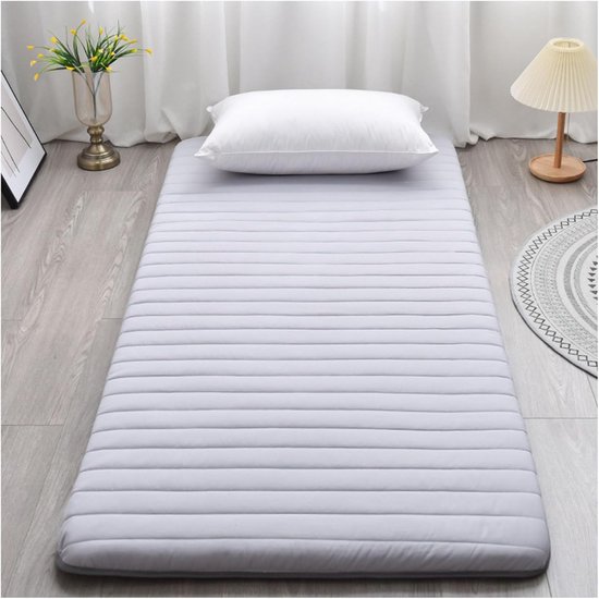 Dorm Matras - Opvouwbaar Bed - Comfortabel Slapen - Ergonomisch Ontwerp - 90x200 cm - Grijs