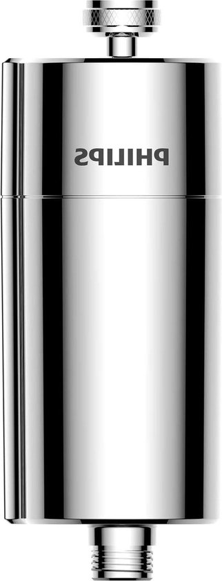 Douchefilter 3-traps waterontharder dubbel gaas filtratie KDF materiaal vermindering chloor - onzuiverheden - roestsedimenten - douchefilterset. van Hitachi.