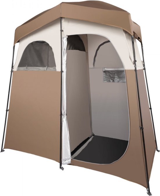 Douchetent - 2 Persoons - 84" x 42" - Privacytent Voor Aankleden En Omkleden van DrPrepare