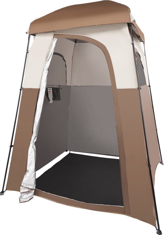 Douchetent, Omkleedtent, Toilettent, 66" x 66" x 88" Tent, 1 Persoons Kleedkamer, Privacytent met Zakken, Ophangtouw & Waslijn, voor Aankleden, Omkleden, Toilet, Badkamer van AYAMAYA