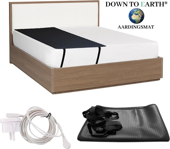 Down To Earth® Aardingsmat - Grounding Mat - Earthing Mat - Slaap en Energie Boost - Anti Stress - 185 x 68 cm - incl. 5m kabel van Down To Earth®