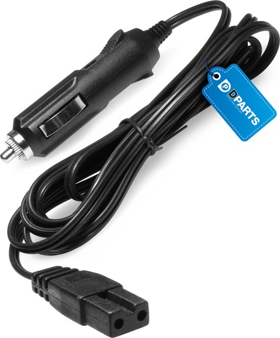 Dparts 12V koelbox stroomkabel - 2 meter - voedingskabel van koelbox - 12 volt koelboxkabel geschikt voor o.a. Dometic Waeco - 7,5 x 12,55mm van Dparts
