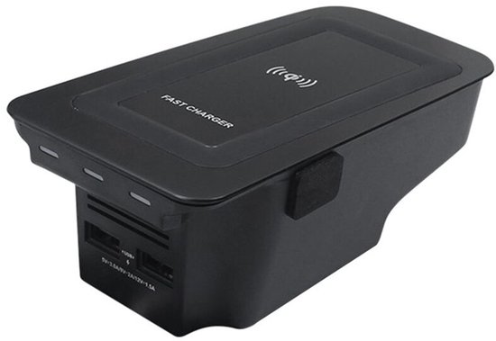Draadloze autolader, maximaal uitgangsvermogen 15W, inductief opladen, snelladende telefoonhouder, Geschikt voor XC60, S90, V90, XC90, S60