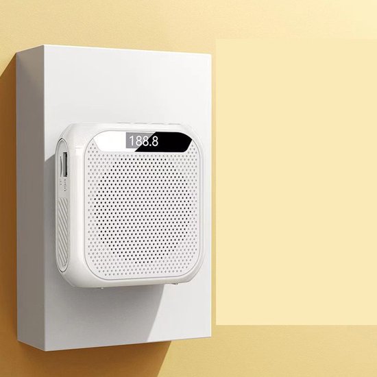 Draadloze Bluetooth-spraakversterker, draagbaar, geschikt voor onderwijsdoeleinden, ondersteunt digitale weergave via TF-kaart, helder en betrouwbaar. van Merkloos