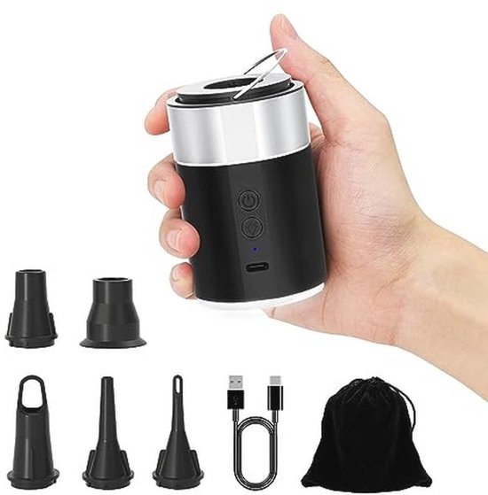 Draadloze Luchtbedpomp met 3-in-1 Functies en LED Verlichting