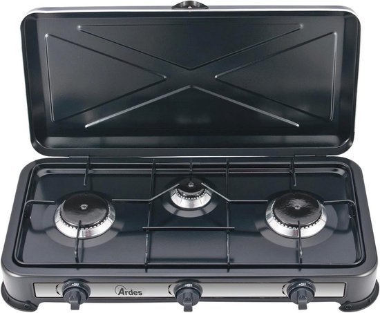 Draagbaar 3-pits Gasfornuis voor Buiten - LPG, Ideaal voor Camping en Tuin van FireFriend