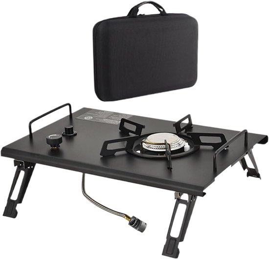 Draagbaar Camping Fornuis - Veldkeuken Opvouwbaar - Buiten Koken - Opvouwbare Structuur - 415 x 29 x 105 cm - Zilver