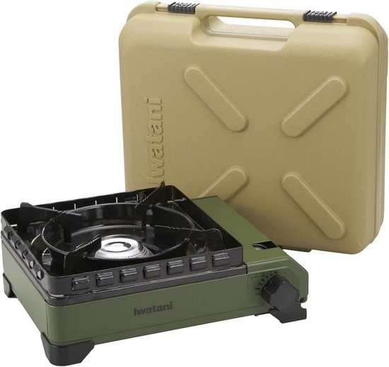 Draagbaar Cassette Gasfornuis met Dubbel Windscherm - Krachtig en Stabiel Koken Buiten van Kemper