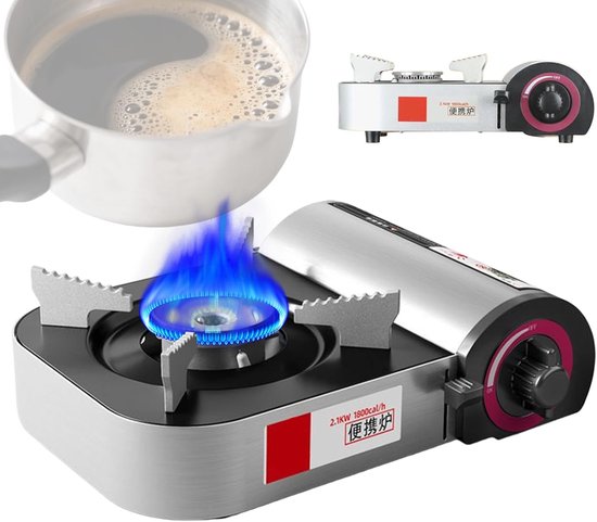 Draagbaar fornuis - Camping kooktoestel - Buiten koken - Efficiënte 3D verbranding - 24.5 x 17 x 8 cm