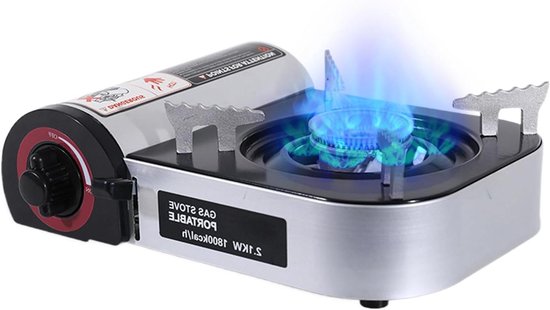 Draagbaar fornuis - Campingkeuken brander - Outdoor koken - Intelligente veiligheid - 30 cm - Zwart