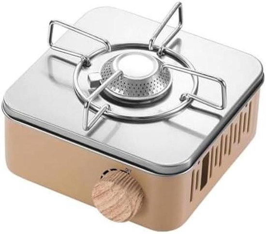 Draagbaar Gasfornuis - Buiten Kooktoestel - Kamperen en Reizen - Compact Ontwerp - 133 cm Diep - Zilver