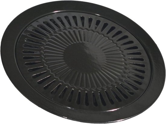 Draagbaar gasfornuis grillopzetstuk 32 cm - Multifunctionele BBQ grillplaat