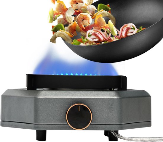 Draagbaar Gasfornuis - Kooktoestel Buiten - Kamperen Koken - 7800 Watt Vermogen - Compact Ontwerp