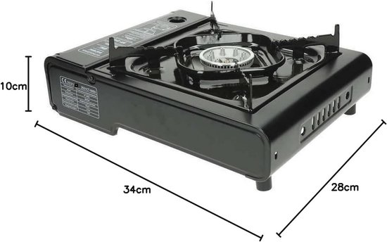 Draagbaar Gasfornuis voor Camping - Direct Klaar voor Gebruik - Ideaal voor Buitenshuis van Campingaz