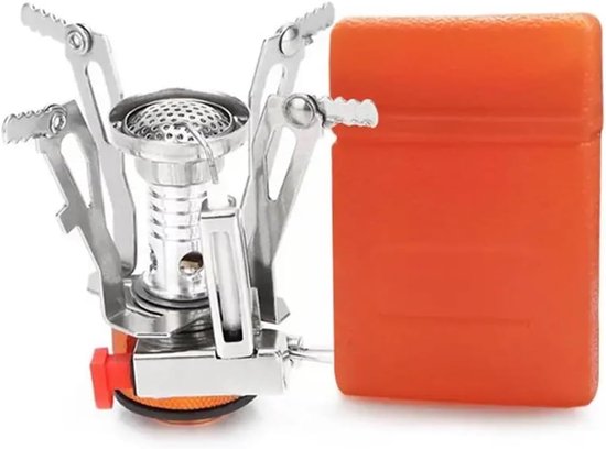 Draagbaar Kampeerfornuis - Outdoor Kooktoestel - Picknick Koken - Krachtige Vuurkracht - Compact Formaat - Zilver