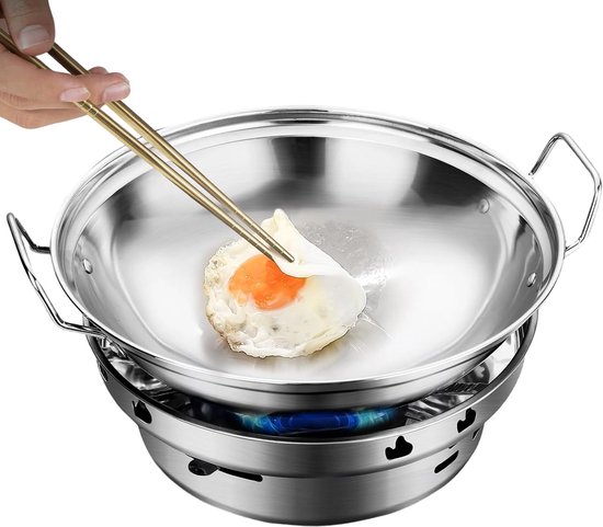 Draagbaar Kookstel - Outdoor Toestel - Kampeer Koken - Windbestendig Ontwerp - 24.5 x 24.5 x 10 cm van Merkloos