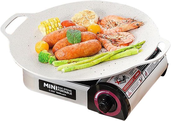 Draagbaar Kooktoestel - Camping Kookgerei - Outdoor Koken - Gelijkmatige Warmte - Compact Ontwerp - Zwart