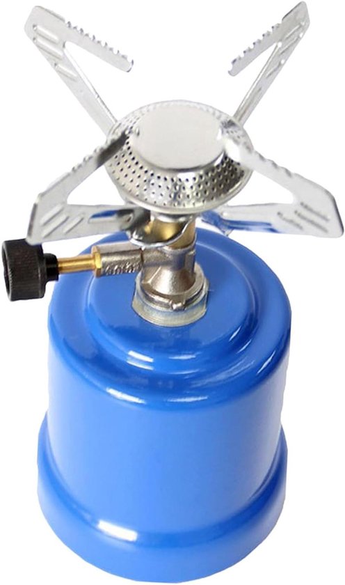Draagbaar Kooktoestel - Kampeer Kachel - Outdoor Koken - Windbestendig Ontwerp - 400 Gram - Zilverkleurig