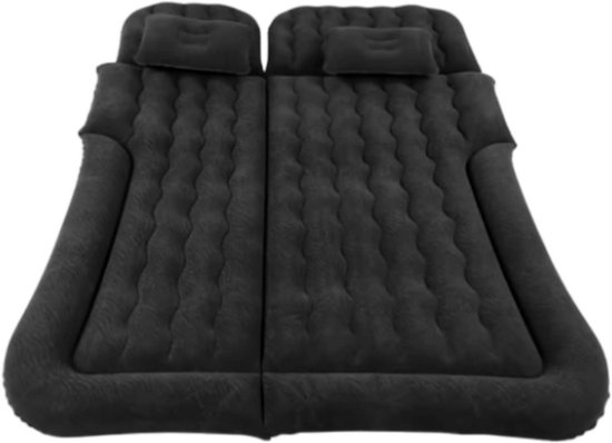Draagbaar Luchtbed - Auto Slaapmat Reismatras - Kamperen en Reizen - Aanpasbaar Voertuigontwerp - 180x132x5cm - Zwart