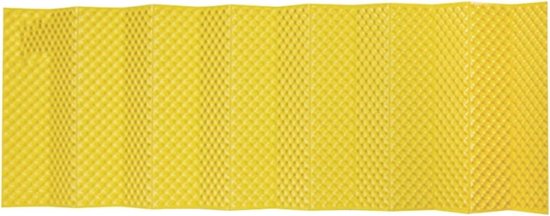 Draagbaar luchtmatras - Kampeer slaapmat - Outdoor slapen - Aluminiumfolie isolatie - 185 x 56 cm - Geel