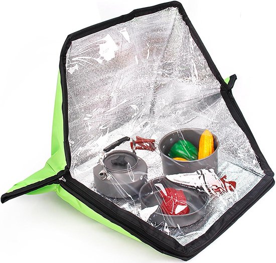 Draagbaar Zonnefornuis - Opvouwbare Kookplaat - Outdoor Koken - Snel Verwarmen - Compact Ontwerp - Zilver