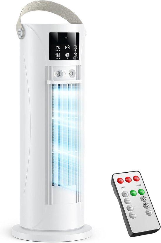 Draagbare Airco - Mini Koeler - Persoonlijke Verkoeling - Energiezuinig 18W - 650ml Tank - Taupe