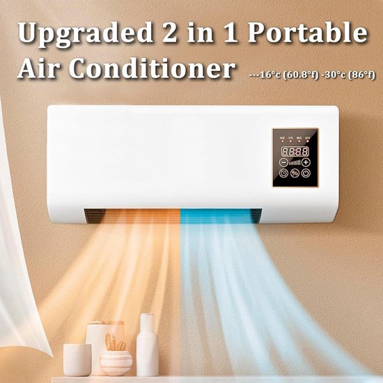 Draagbare Airco - Mobiele Unit - Klimaatbeheersing - Fluisterstil Ontwerp - 12.000 BTU - Wit