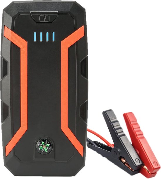 Draagbare Auto Jump Starter 1500A 12000 MAh - Autostarter voor Maximaal 72L Gas 55L Dieselmotor - Met Kompas LED-licht en Type C-poort van Merkloos