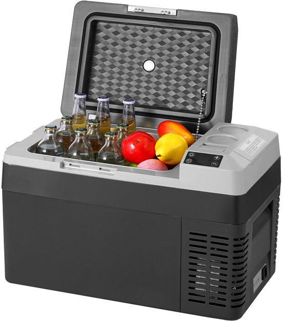 Draagbare autokoelkast, 12 volt autokoelkast, 25L/26. 4 QT vriezer met één zone, -4℉ tot 68℉ instelbare temperatuur, compressor koelkast voor thuis, buiten, kamperen, RV, auto van Merkloos