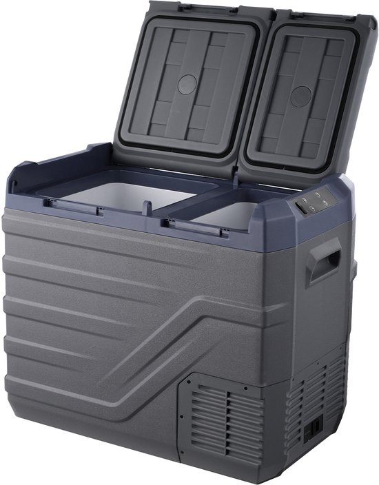 Draagbare Autokoelkast 40L - Dual Zone - Vriesvak met -20 ~ 20 ℃ Verstelbaar - 12/24 V DC & 100-240 V AC van Merkloos