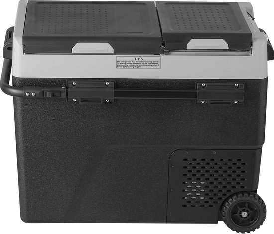 Draagbare autokoelkast van, 58 l / 61,5 QT, dubbele zone. Instelbaar van -20 °C tot 20 °C. Compressorkoeler voor thuis, buiten, kamperen, camper, auto. van Alpicool