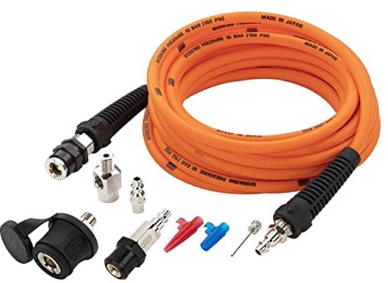 Draagbare Bandenopblaasset met Hoge Temperatuur Luchtslang en Accessoireset voor Universele Systemen van Merkloos