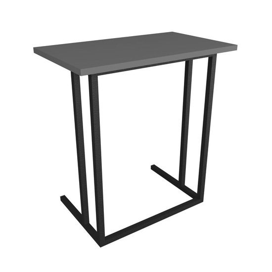 Draagbare C-vormige laptoptafel met metalen poten voor thuis- en kantoorgebruik